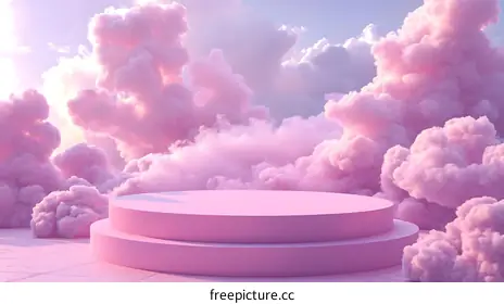pink clouds