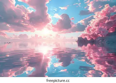 pink clouds