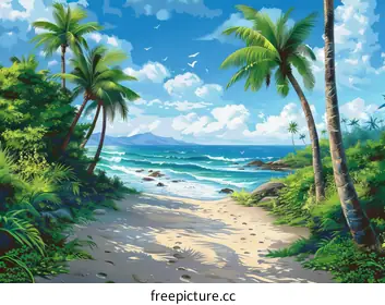 tropical beach