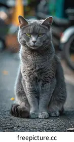 grey cat
