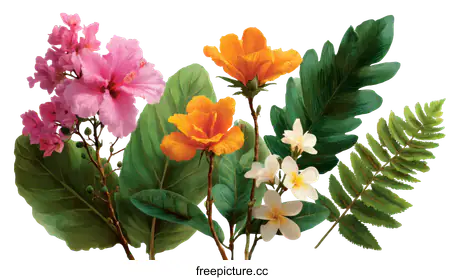 tropical flowers