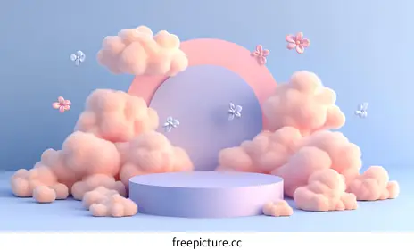 fluffy clouds