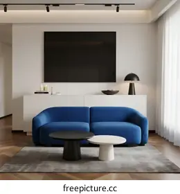 blue sofa