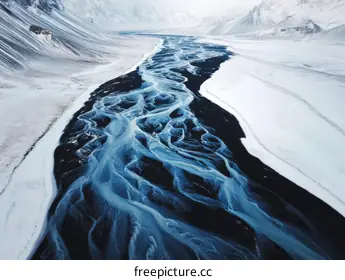frozen river