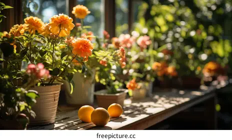 orange flowers