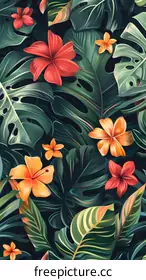 tropical flowers