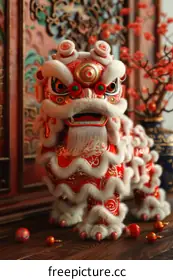 Lion dance performance