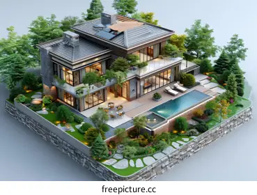 modern villa
