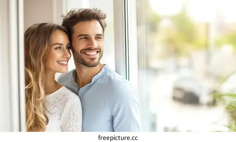 smiling couple