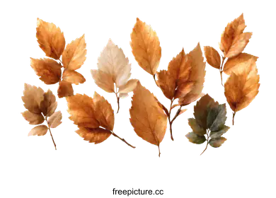 brown leaves