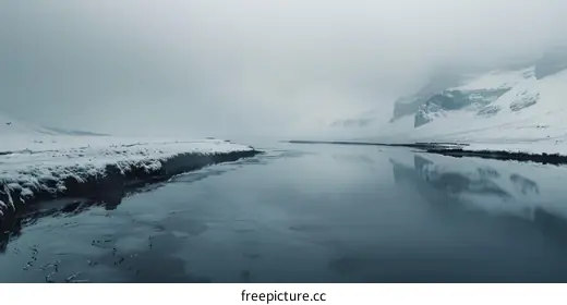 frozen river