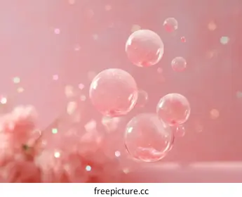 pink bubbles