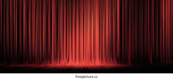 red curtain