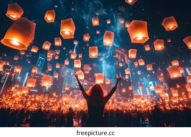 sky lanterns