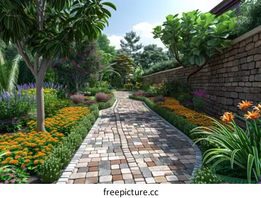 Garden landscape design renderings