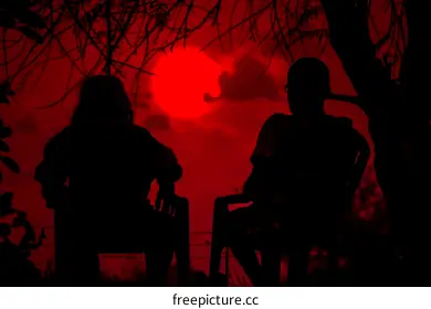 silhouette photography