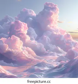 pink clouds