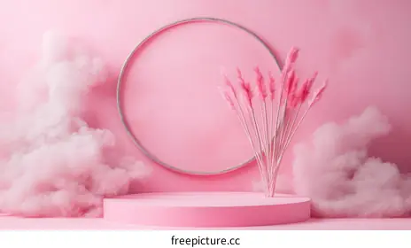 pink background