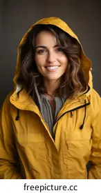 yellow raincoat