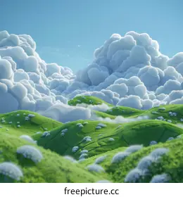 fluffy clouds