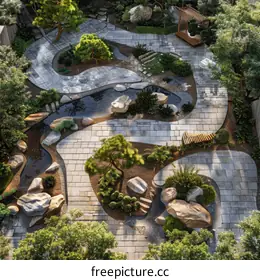 dry landscape garden
