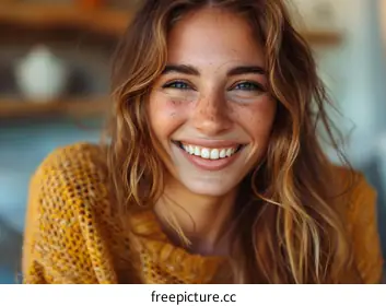 woman smile