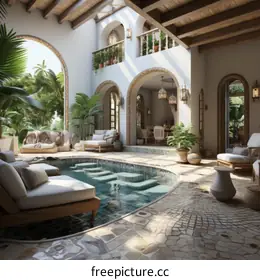 luxury swimming pool