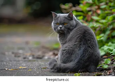 gray cat