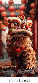 Lion dance performance