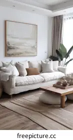 beige sofa