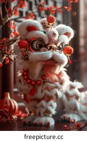 Lion dance performance