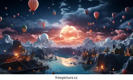 hot air balloons