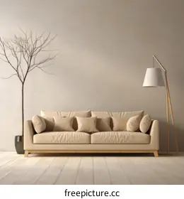 beige sofa