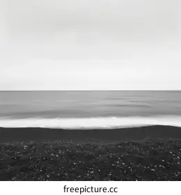 black sand