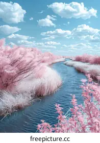 pink trees