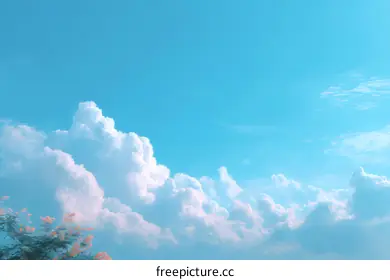 fluffy clouds