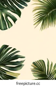 tropical leaves background