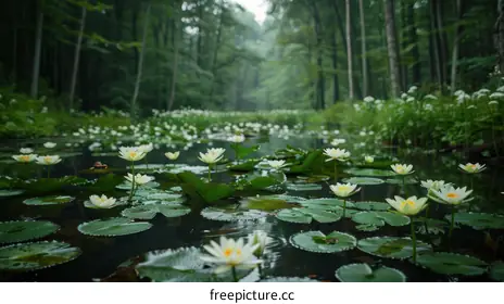 water lilies