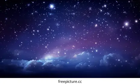 starry night sky