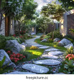 Garden landscape design renderings