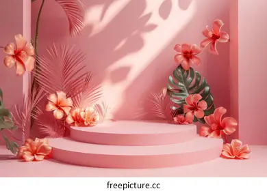 pink background