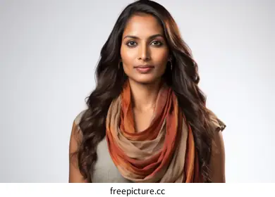 brown scarf