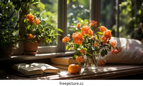 orange flowers