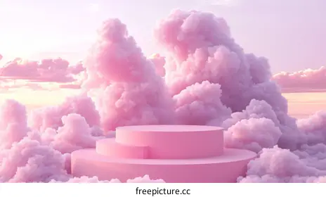 pink clouds