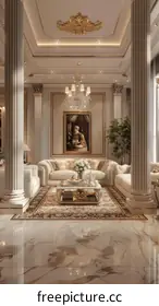 spacious living room