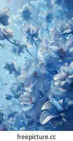 blue flowers