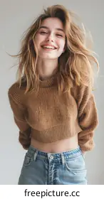 brown sweater