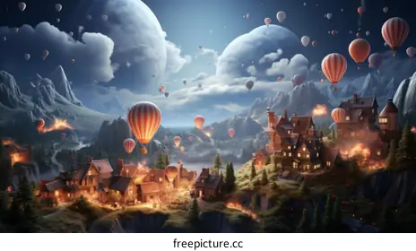 hot air balloons