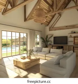 wooden beams
