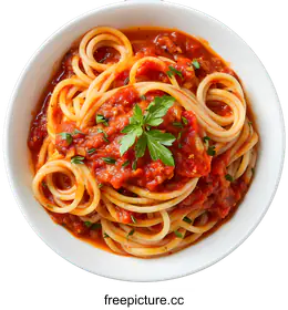 spaghetti with tomato sauce